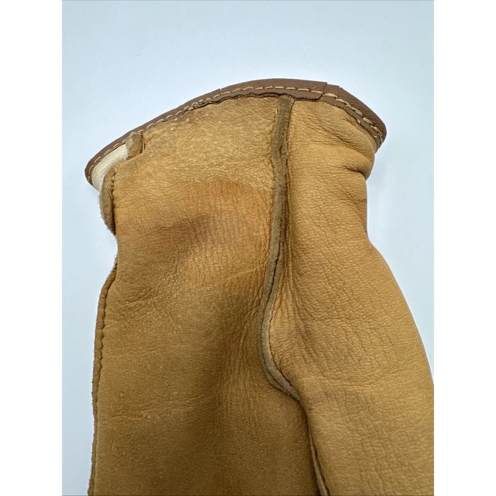 Snowfall Women's Leather Mittens Fleece-Lined Pairs 3.5 x 8 Inch
